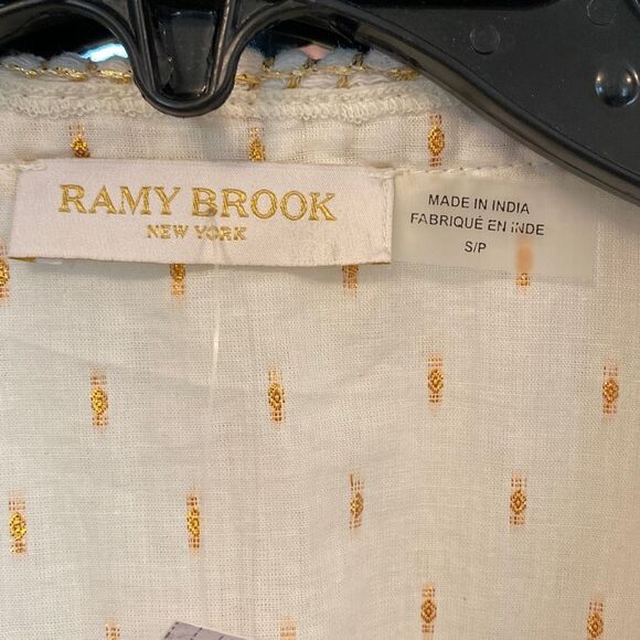 Ramy Brook Maxine Lurex Coverup Mini Dress Model Sample Sz S - Picture 7 of 16